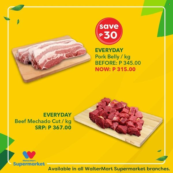 Walter Mart offer  - Sales products - pork belly, pork meat. Page 5.