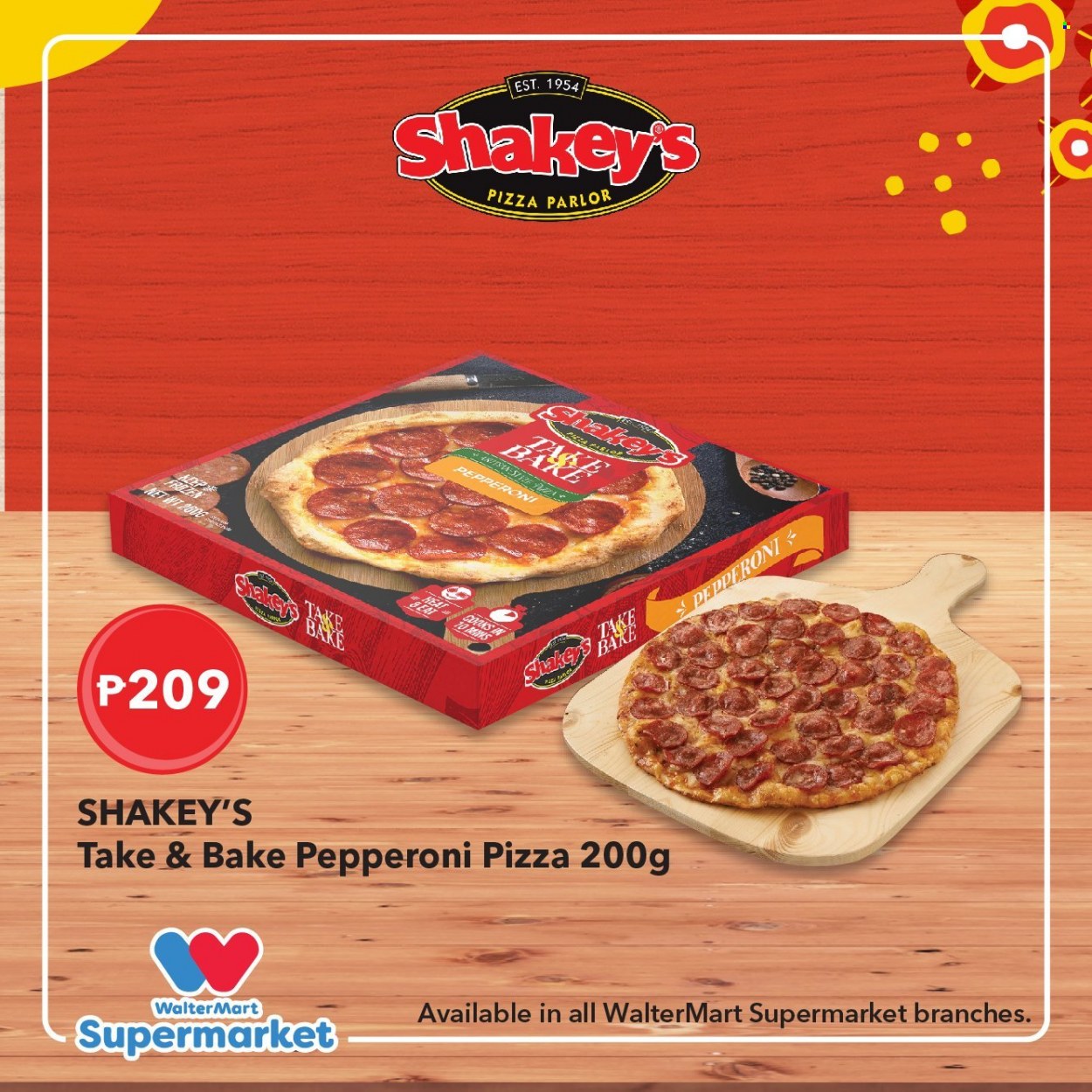Walter Mart offer  - Sales products - pizza, pepperoni. Page 13.