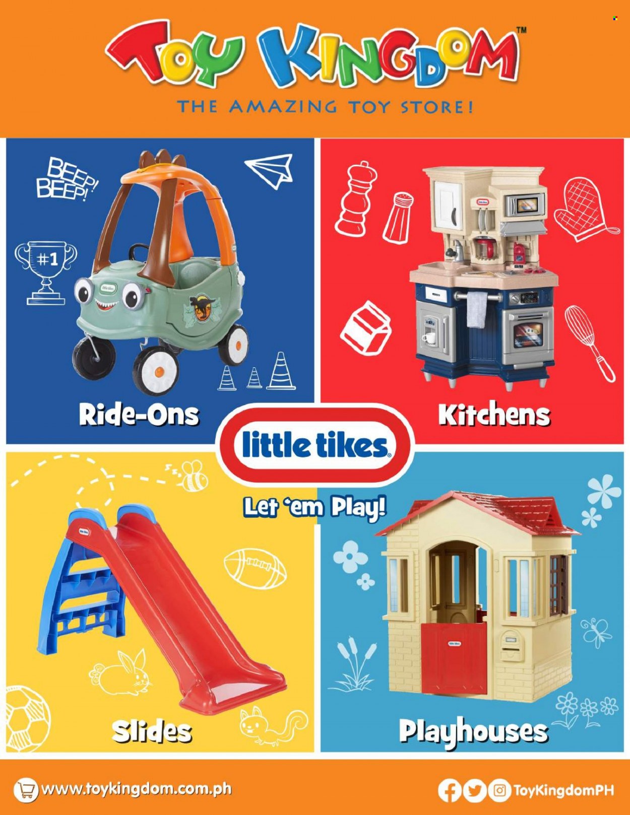 Toy Kingdom offer  - Sales products - slides, toys, Little Tikes. Page 1.