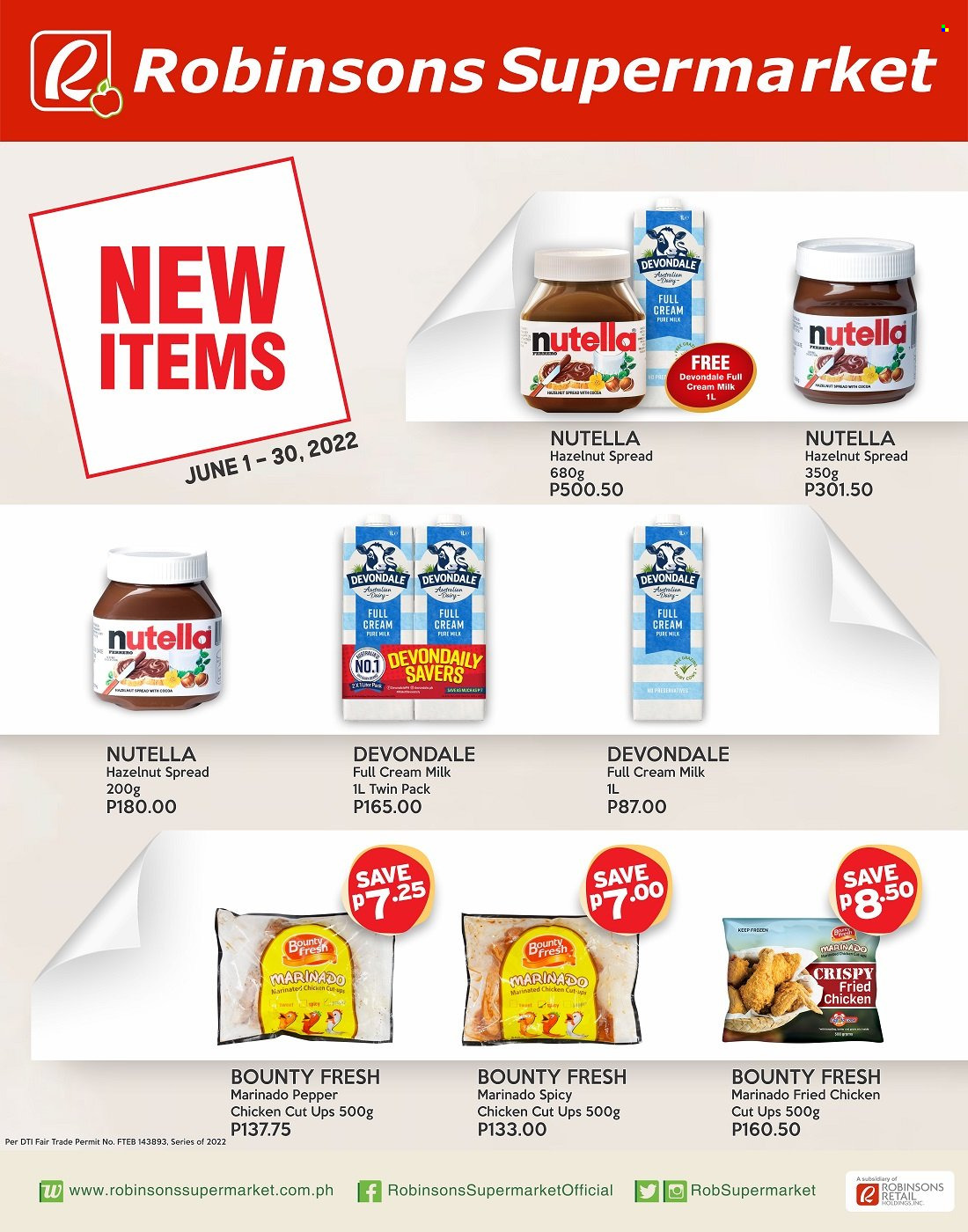 Robinsons Supermarket offer  - 1.6.2022 - 30.6.2022. Page 1.