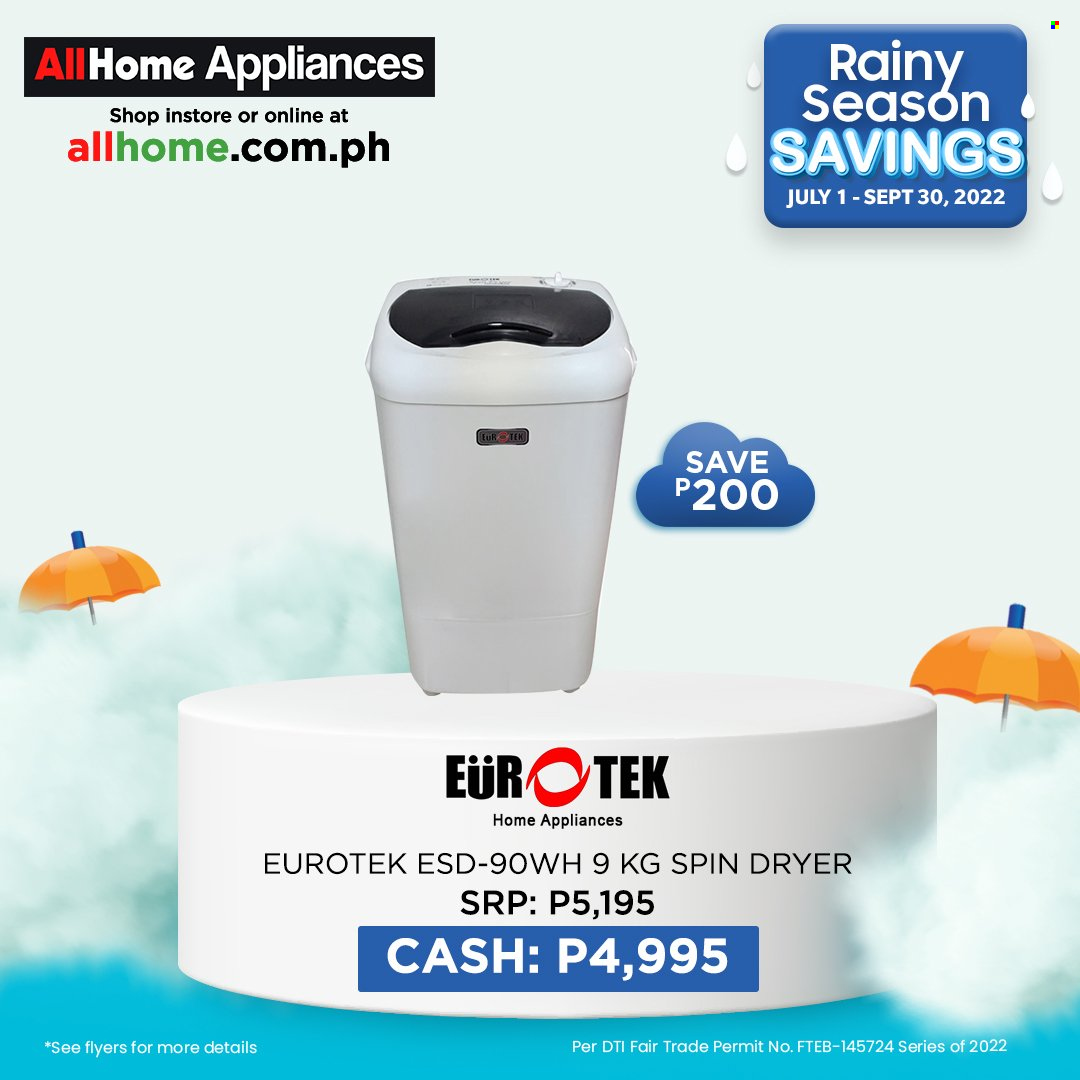 AllHome offer  - 1.7.2022 - 30.9.2022. Page 28.