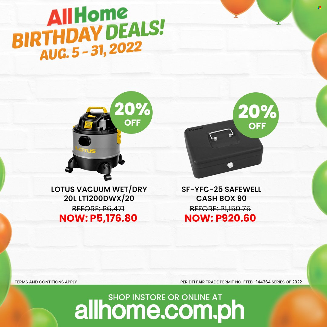 AllHome offer  - 5.8.2022 - 31.8.2022. Page 14.