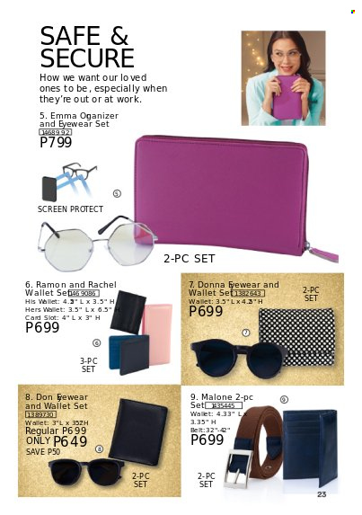 Avon offer  - 24.10.2022 - 31.12.2022 - Sales products - belt, wallet. Page 23.