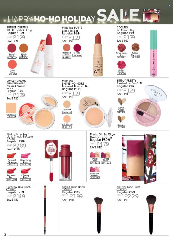 Avon offer  - 19.11.2022 - 30.11.2022 - Sales products - brush, eyeshadow, lipstick, Blush Brush, face powder. Page 2.
