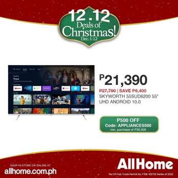 AllHome offer  - 1.12.2022 - 12.12.2022.