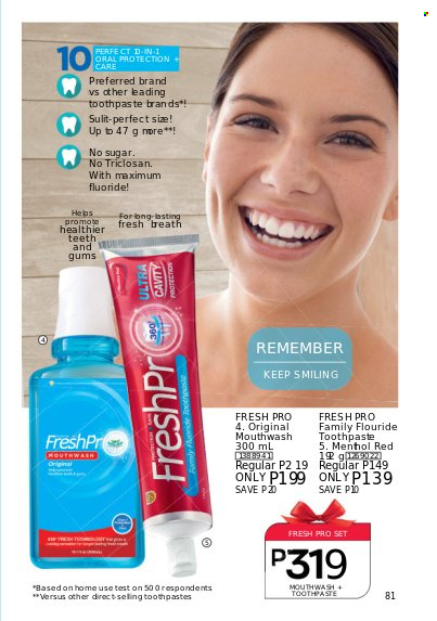 Avon offer  - 1.3.2023 - 31.3.2023 - Sales products - toothpaste, mouthwash. Page 81.