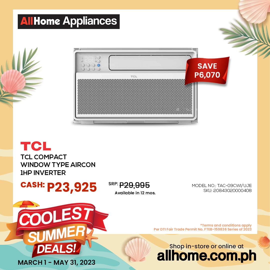 AllHome offer  - 1.3.2023 - 31.5.2023 - Sales products - TCL, inverter. Page 2.