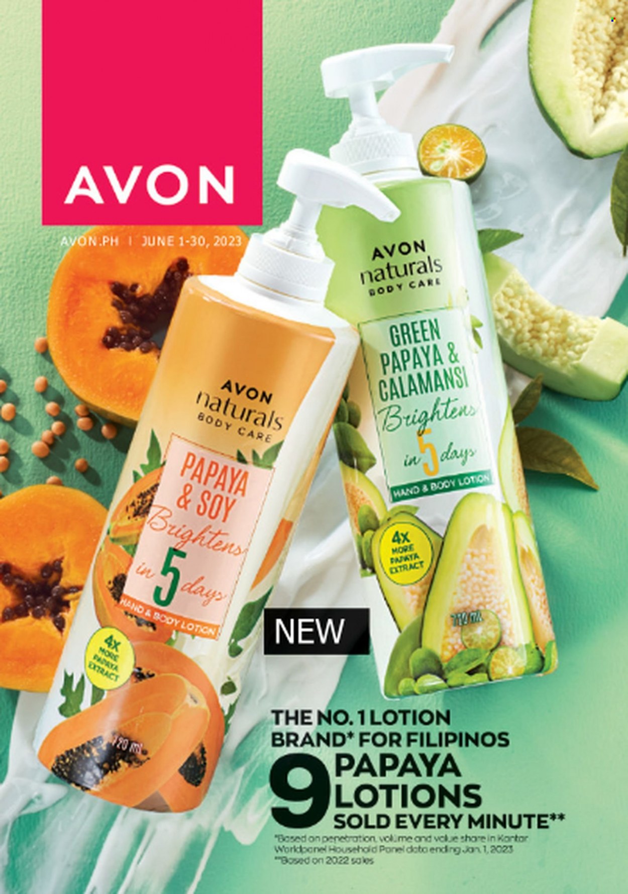 Avon offer  - 1.6.2023 - 30.6.2023 - Sales products - Avon, body lotion. Page 1.