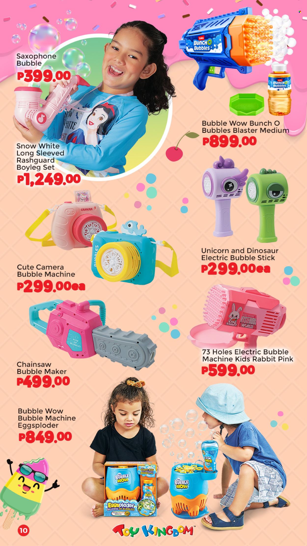 thumbnail - Toy Kingdom offer  - Sales products - rabbit, toys, dinosaur, Zuru, bubble blower. Page 10.