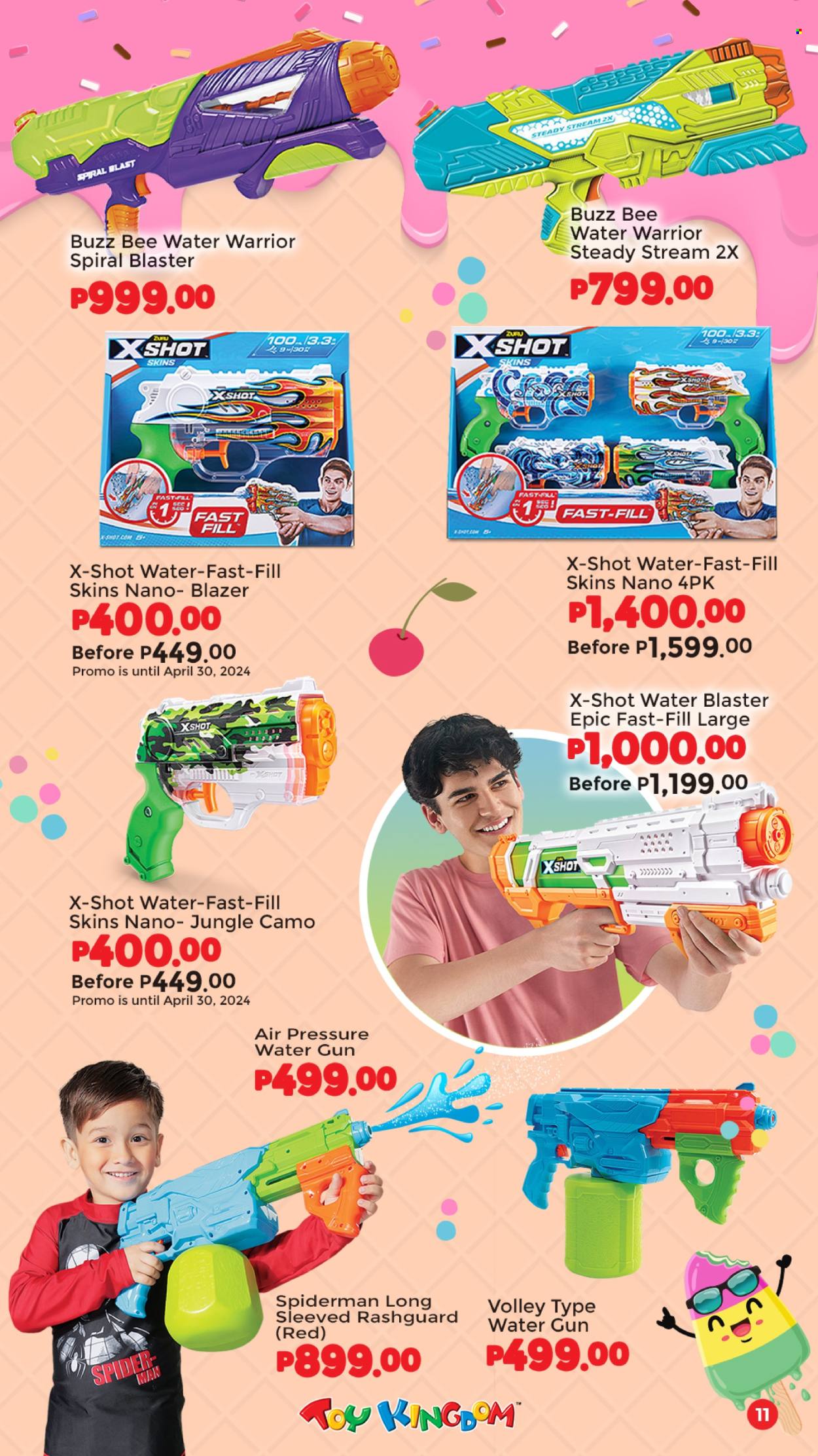 thumbnail - Toy Kingdom offer  - Sales products - Spiderman, toys, water blaster, water gun, Zuru. Page 11.