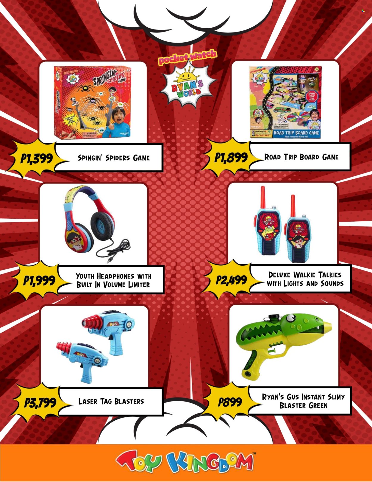 thumbnail - Toy Kingdom offer  - Sales products - headphones, toys, board game, walkie talkie. Page 10.