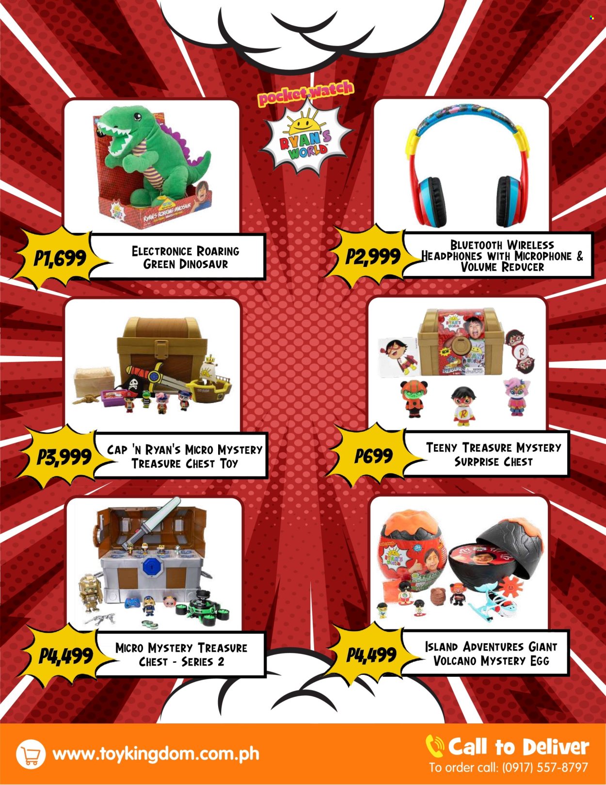 thumbnail - Toy Kingdom offer  - Sales products - wireless headphones, headphones, toys, dinosaur. Page 11.