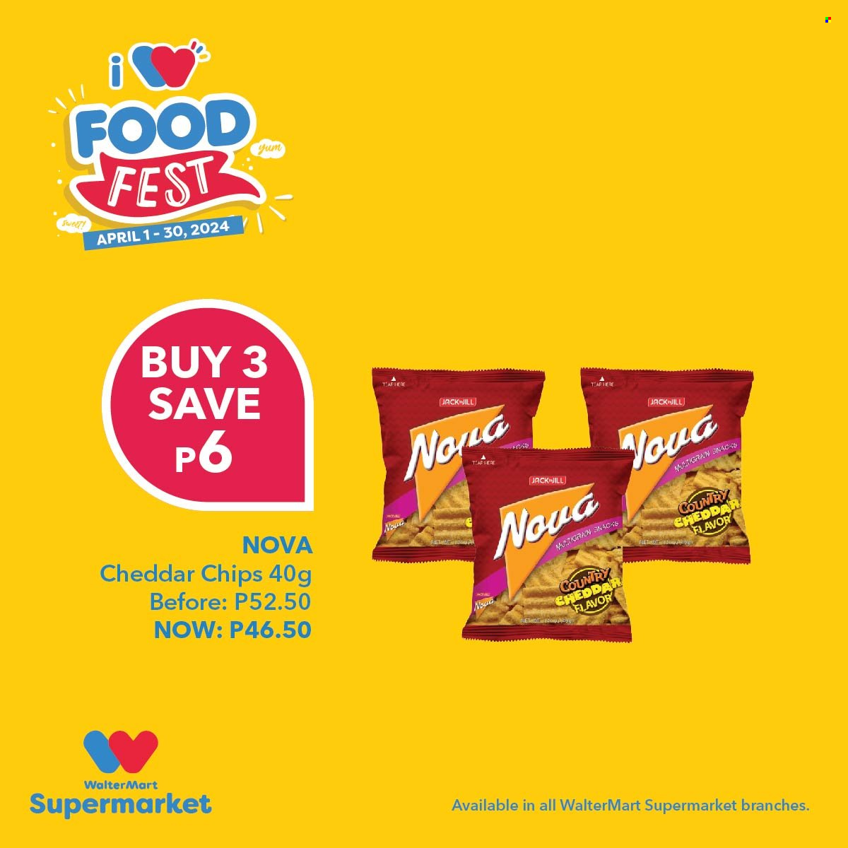 thumbnail - Walter Mart offer  - 1.4.2024 - 30.4.2024 - Sales products - snack, cheese, chips. Page 11.