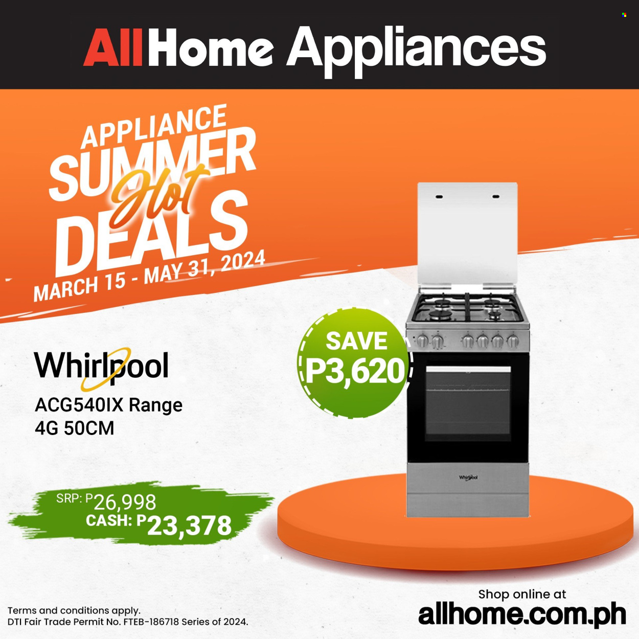 thumbnail - AllHome offer  - 15.3.2024 - 31.5.2024 - Sales products - Whirlpool. Page 8.
