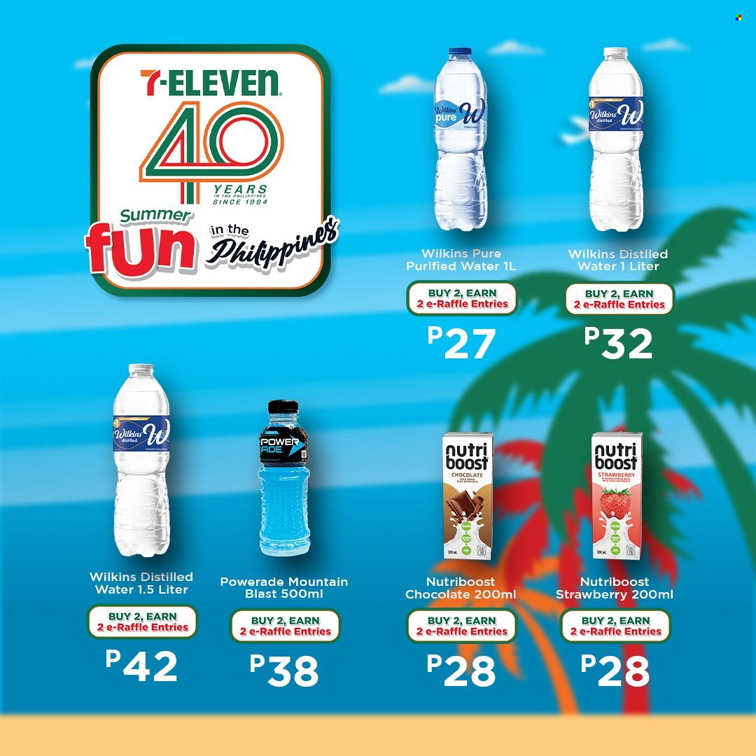 thumbnail - 7 Eleven offer  - 20.3.2024 - 14.5.2024 - Sales products - Nutriboost, Powerade, energy drink, purified water, water, Boost. Page 4.