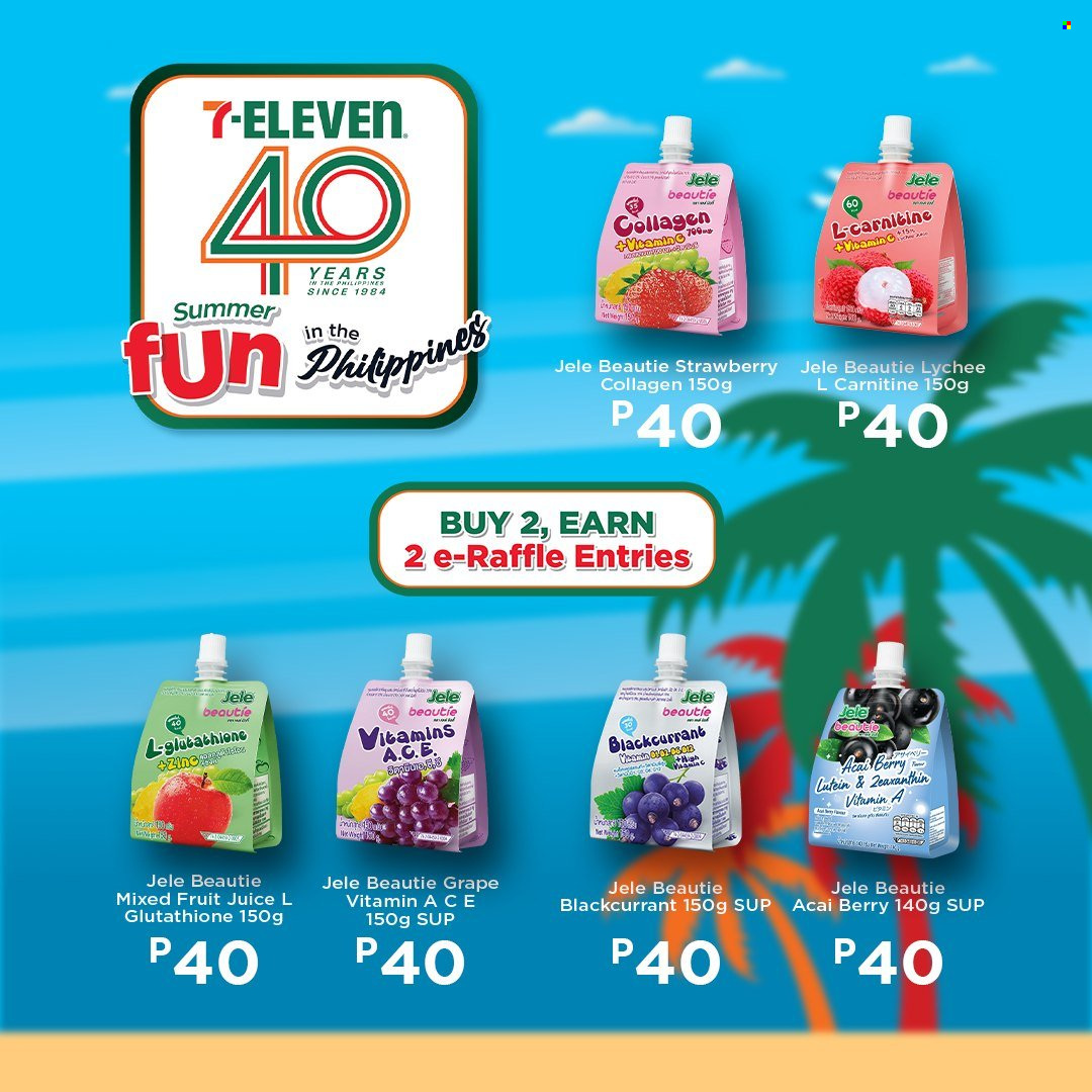 thumbnail - 7 Eleven offer  - 20.3.2024 - 14.5.2024 - Sales products - lychee, juice, fruit juice. Page 8.