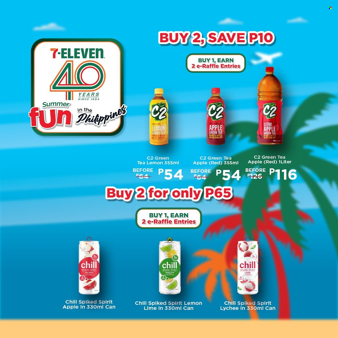 thumbnail - 7 Eleven offer  - 20.3.2024 - 14.5.2024 - Sales products - lychee, green tea, tea, spirit. Page 14.