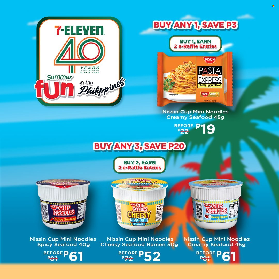 thumbnail - 7 Eleven offer  - 20.3.2024 - 14.5.2024 - Sales products - seafood, ramen, pasta, noodles, Nissin, ham, cup. Page 16.