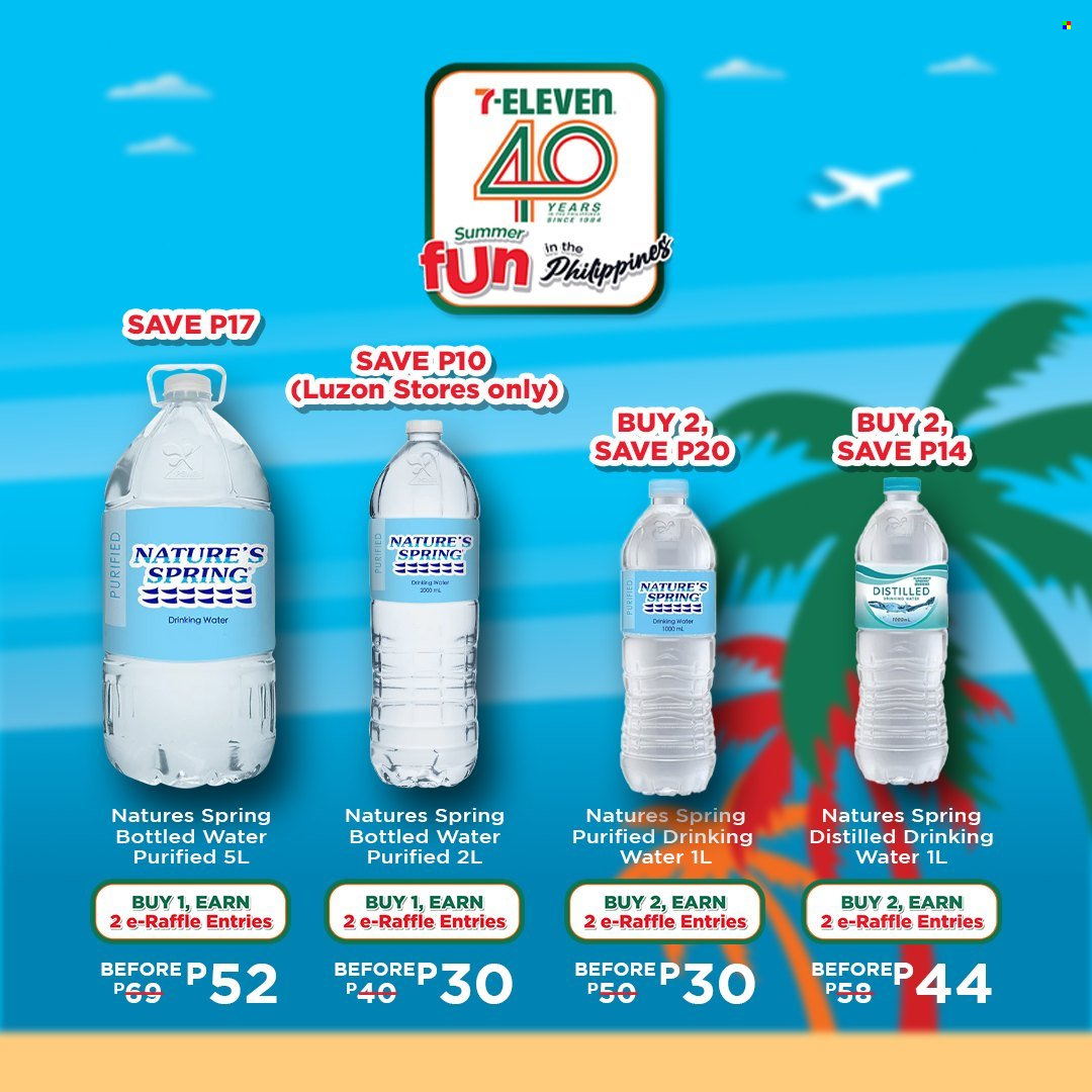 thumbnail - 7 Eleven offer  - 20.3.2024 - 14.5.2024 - Sales products - bottled water, purified water, water. Page 24.