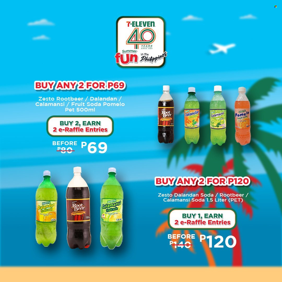 thumbnail - 7 Eleven offer  - 20.3.2024 - 14.5.2024 - Sales products - pomelo, soda, alcohol, beer. Page 36.