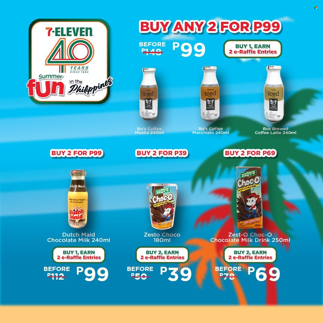 thumbnail - 7 Eleven offer  - 20.3.2024 - 14.5.2024 - Sales products - flavoured milk, coffee. Page 37.