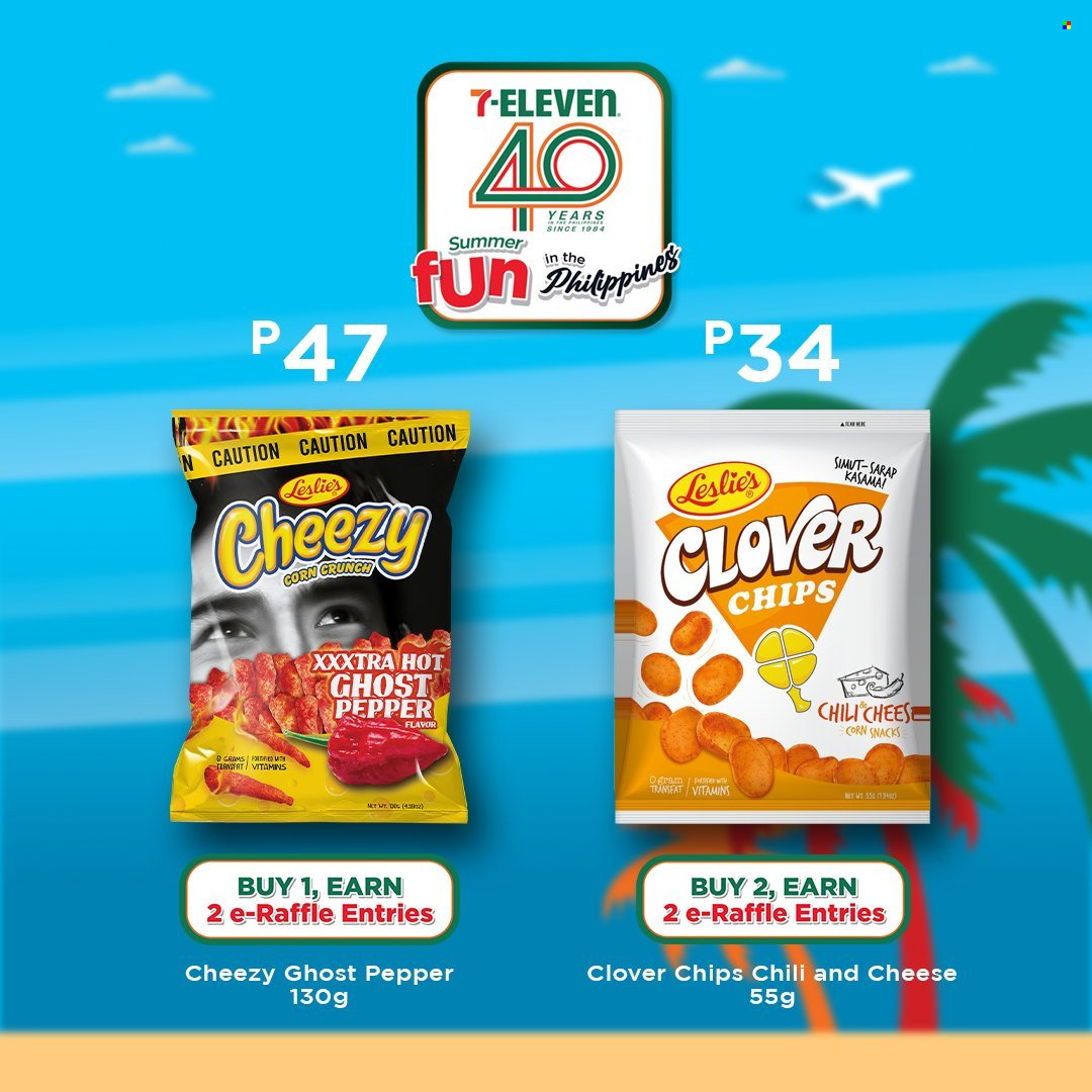 thumbnail - 7 Eleven offer  - 20.3.2024 - 14.5.2024 - Sales products - snack, Clover, chips, maize snack, ghost pepper. Page 53.