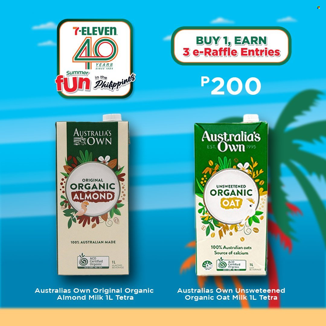 thumbnail - 7 Eleven offer  - 20.3.2024 - 14.5.2024 - Sales products - plant based product, almond milk, oat milk, plant-based milk. Page 54.