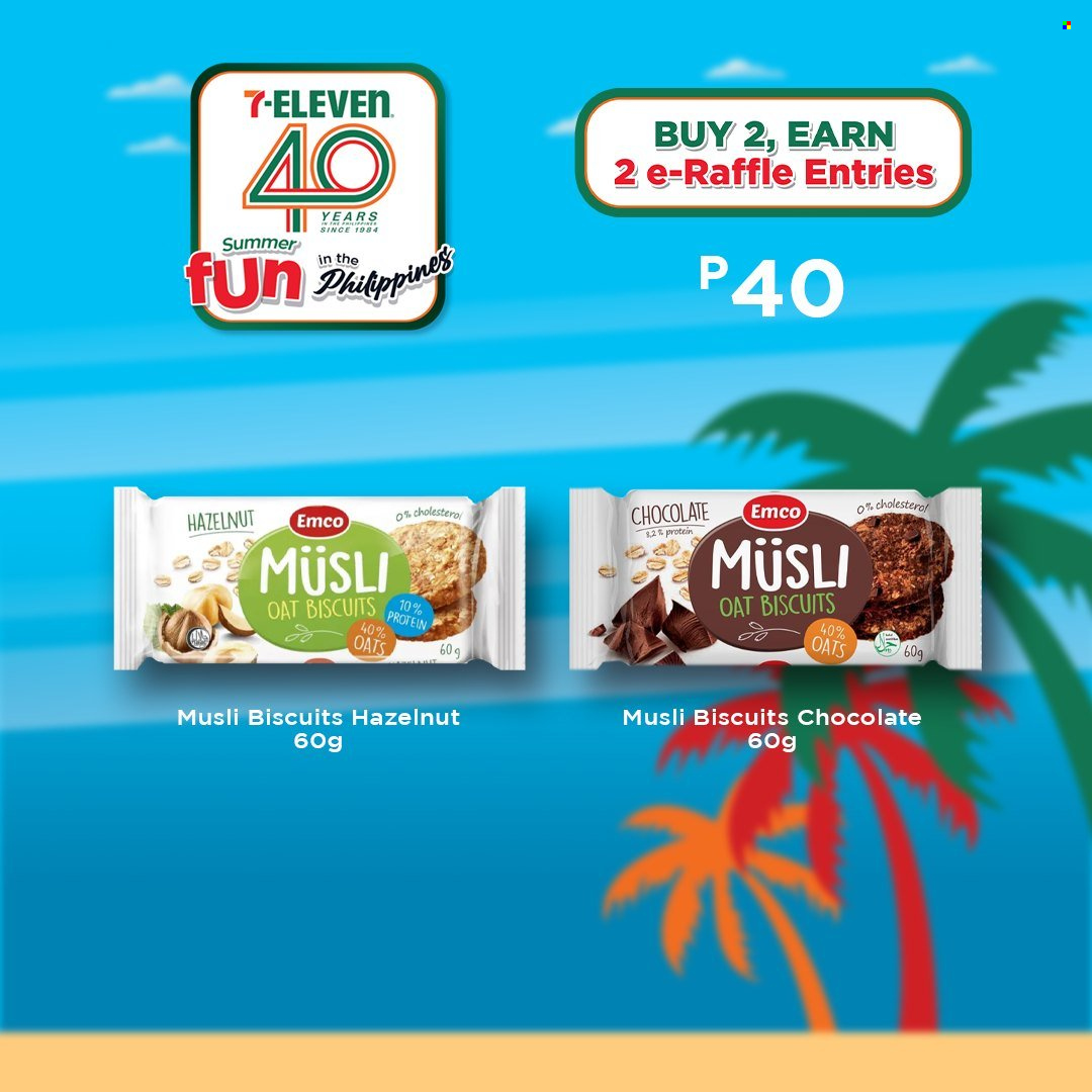 thumbnail - 7 Eleven offer  - 20.3.2024 - 14.5.2024 - Sales products - biscuit, oats, muesli. Page 61.