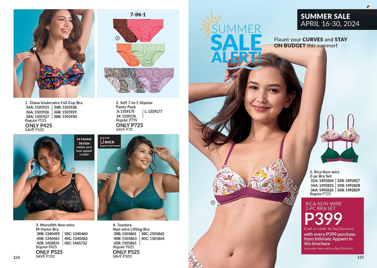 thumbnail - Avon offer  - 1.4.2024 - 30.4.2024 - Sales products - cup, bra. Page 63.