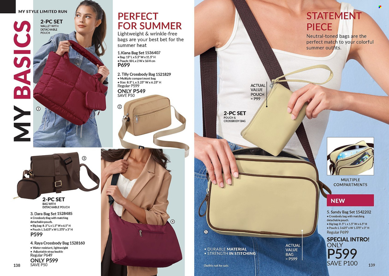 thumbnail - Avon offer  - 1.4.2024 - 30.4.2024 - Sales products - cross body bag, wallet. Page 70.