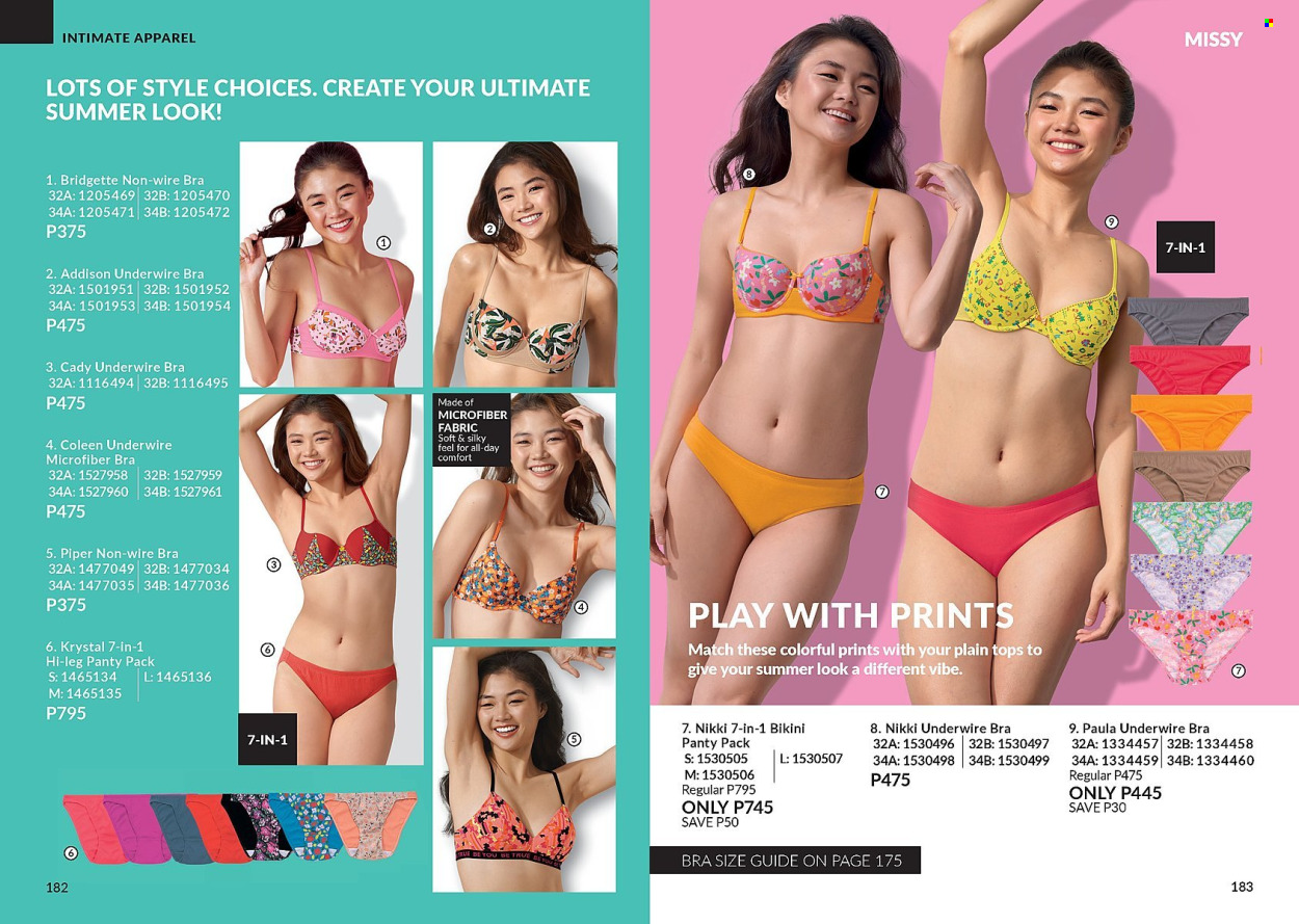 thumbnail - Avon offer  - 1.4.2024 - 30.4.2024 - Sales products - tops, bikini, bra. Page 92.