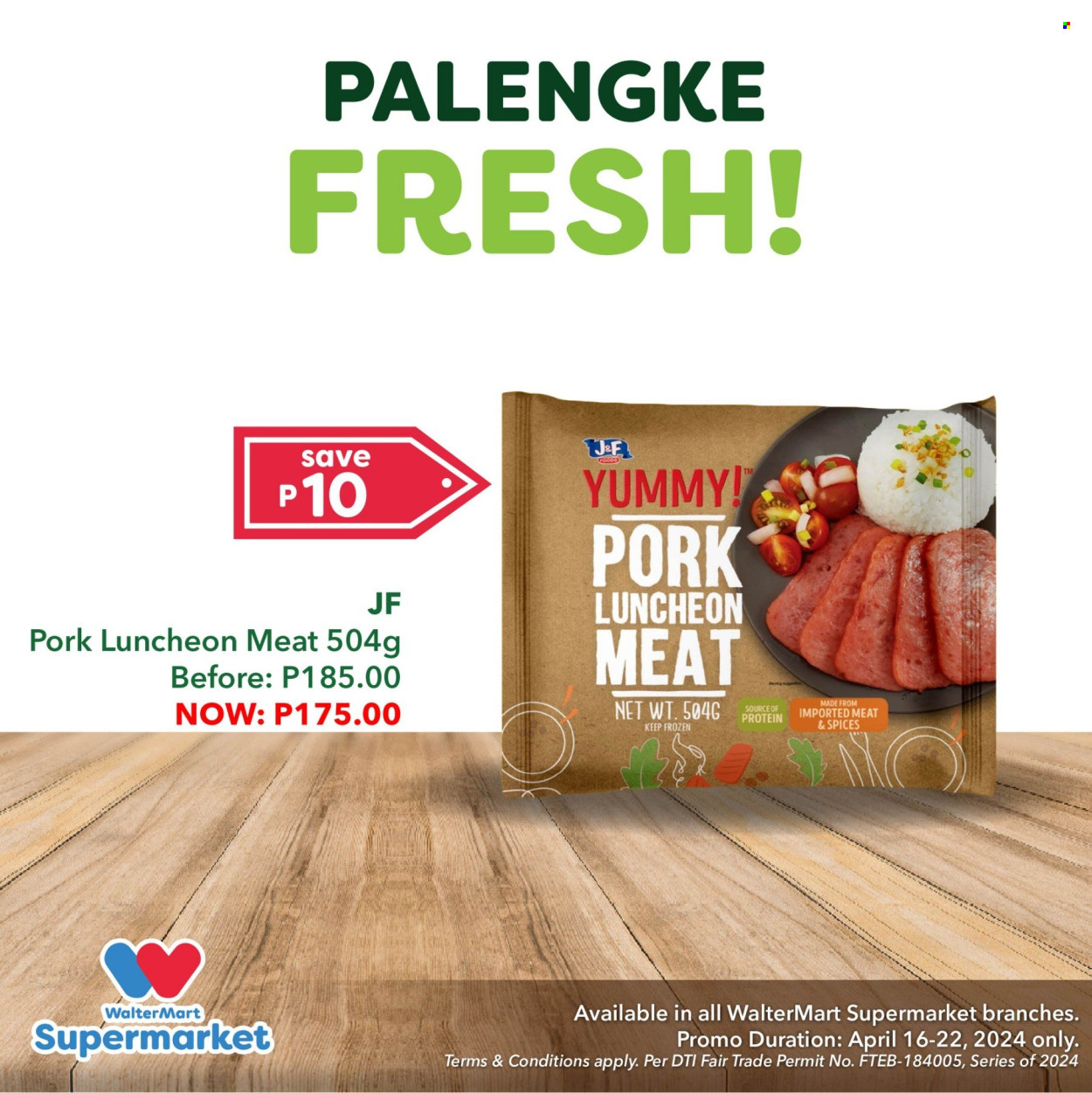 thumbnail - Walter Mart offer  - 16.4.2024 - 30.4.2024 - Sales products - lunch meat, spice. Page 4.