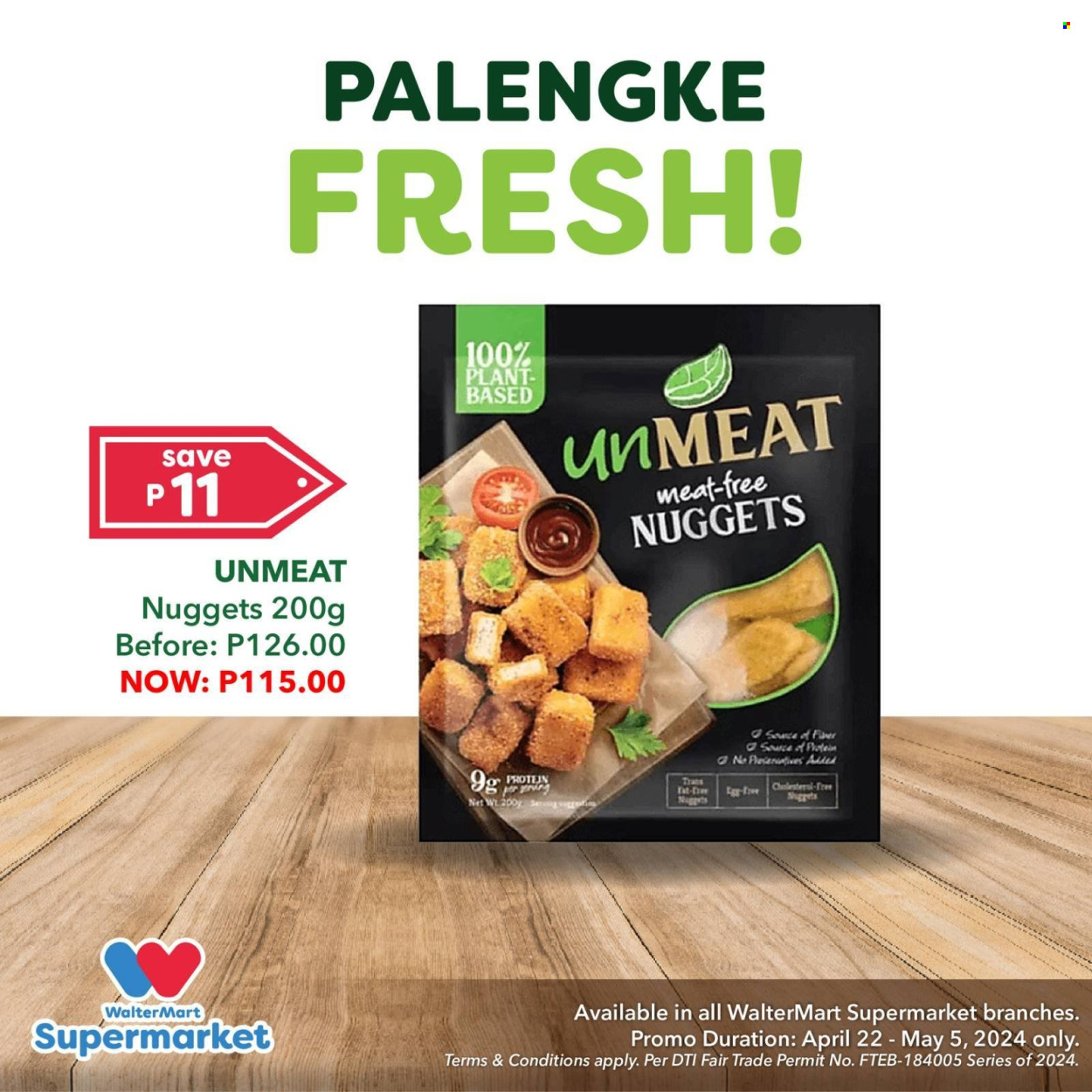 thumbnail - Walter Mart offer  - 22.4.2024 - 5.5.2024 - Sales products - nuggets, eggs. Page 3.