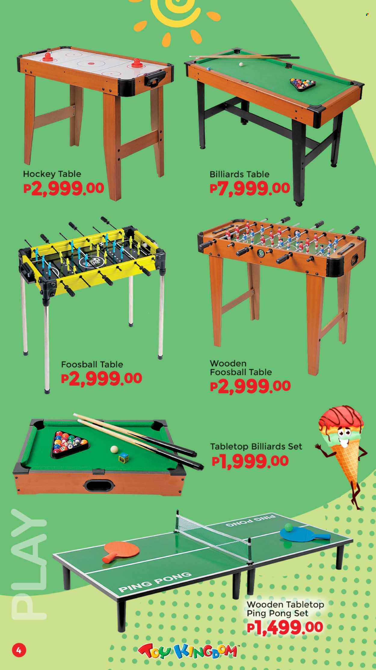thumbnail - Toy Kingdom offer  - Sales products - table, toys, hockey table. Page 4.