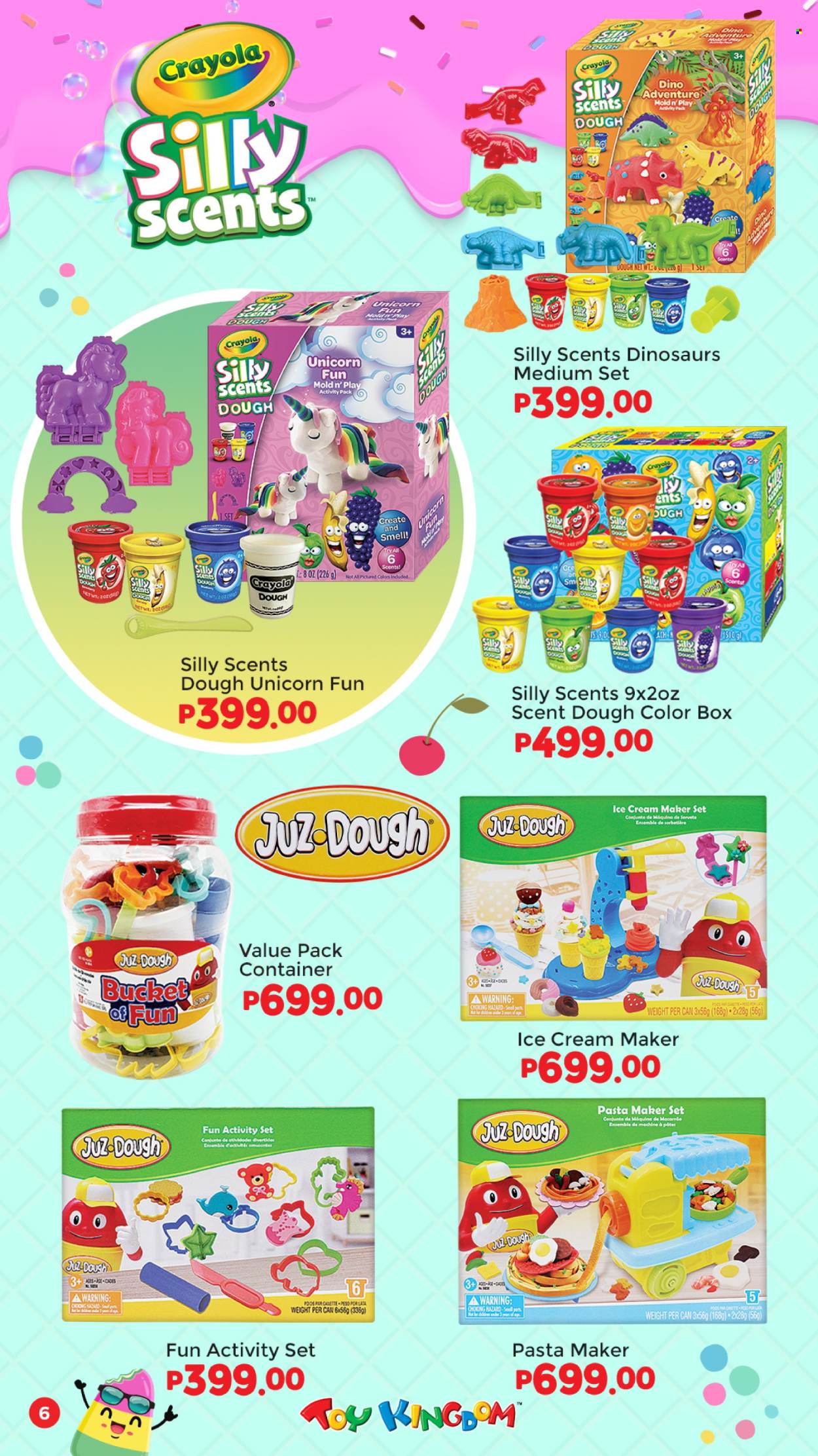 thumbnail - Toy Kingdom offer  - Sales products - container, pasta maker, crayons, toys. Page 6.