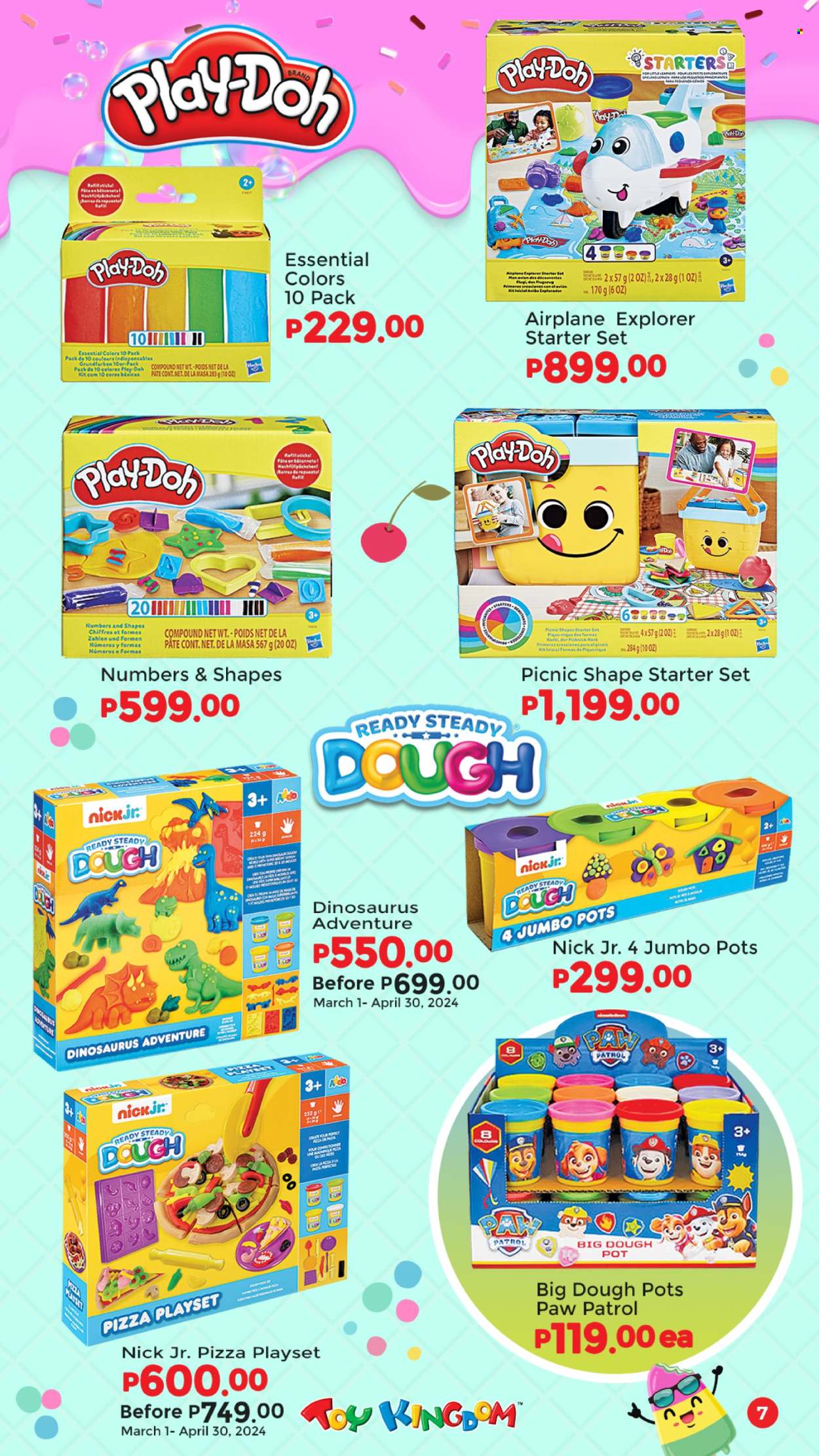 thumbnail - Toy Kingdom offer  - Sales products - pot, play set, Play-doh, Paw Patrol, toys. Page 7.