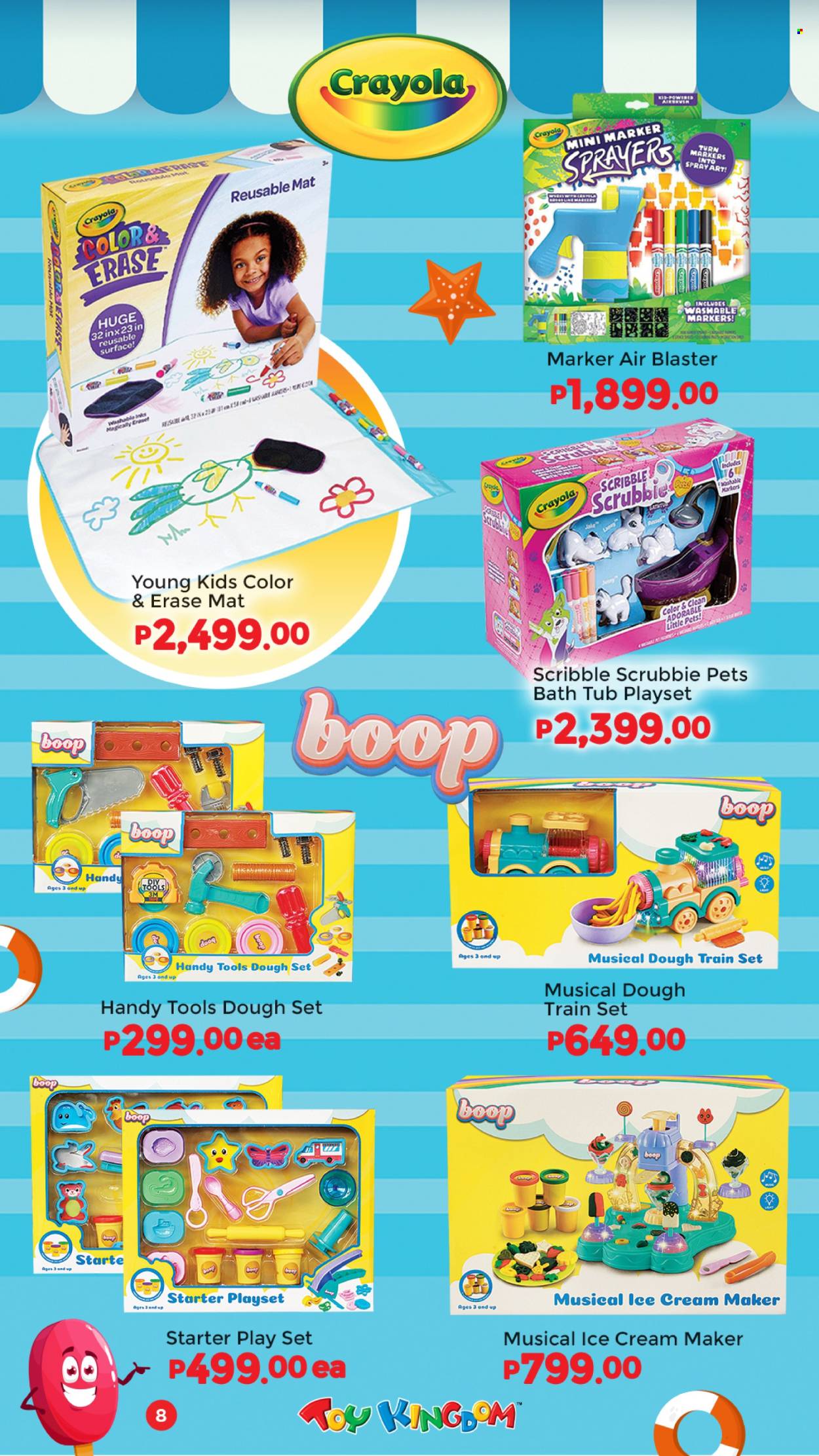 thumbnail - Toy Kingdom offer  - Sales products - marker, play set, toys. Page 8.