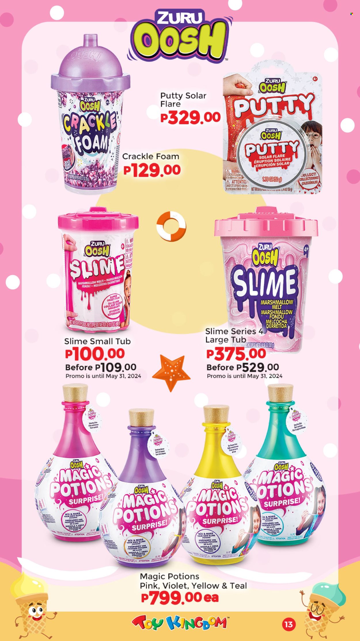 thumbnail - Toy Kingdom offer  - Sales products - toys, Zuru, Slime. Page 13.